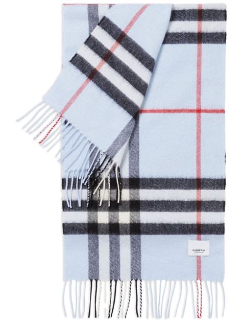 echarpe burberry bleu